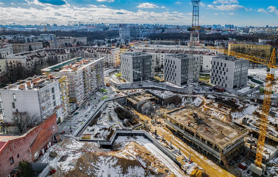 Ход строительства Квартал DEPO февраль 2024