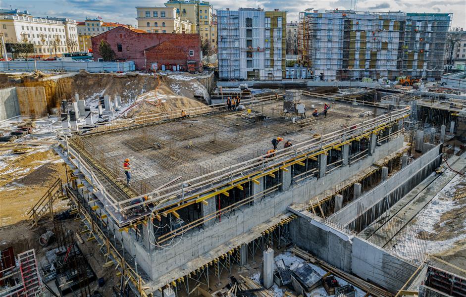 Ход строительства Квартал DEPO февраль 2024